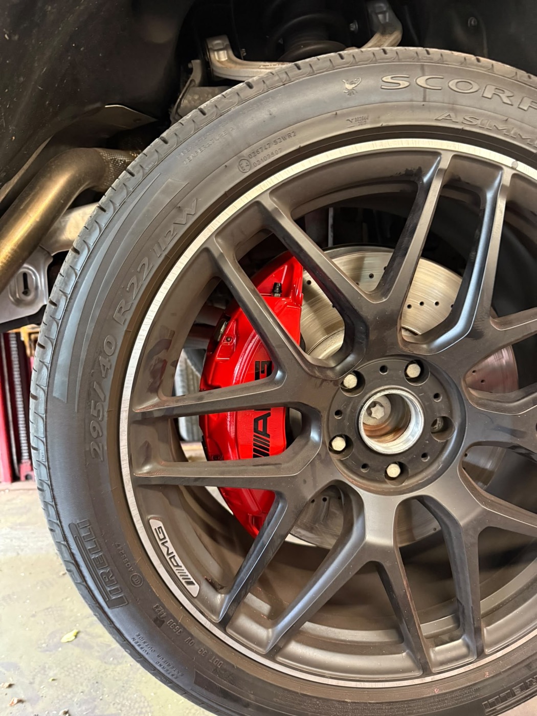Pirelli Scorpion tire on AMG wheel